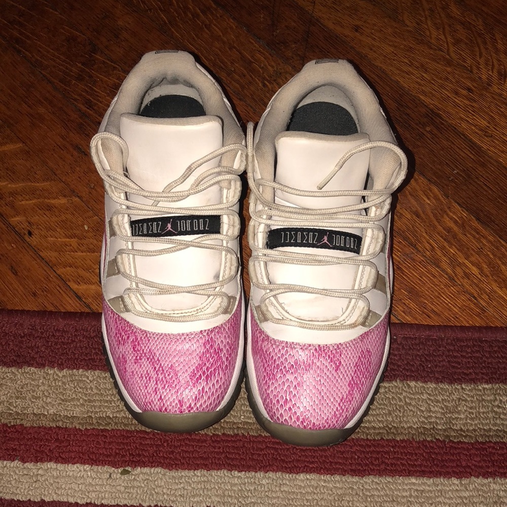 Jordan Pink snakeskin 11's